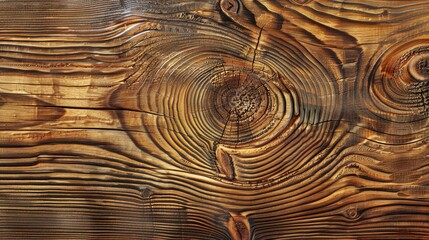 Close-up of a textured wooden surface showcasing natural grain patterns and knots.