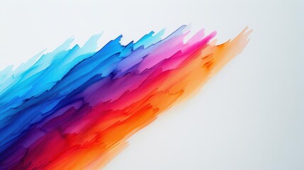 Fototapeta premium A Close-up Shot Abstract Watercolor Silhouettes of Watercolor business silhouettes, vibrant overlapping hues