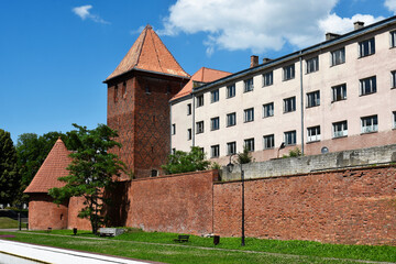 Gothic castle in Braniewo, Poland