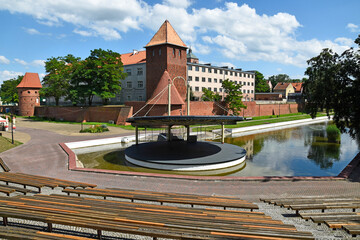 Gothic castle in Braniewo, Poland