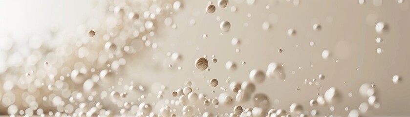 Minimalist design dotted scatter plot, light tones, realistic, studio lighting