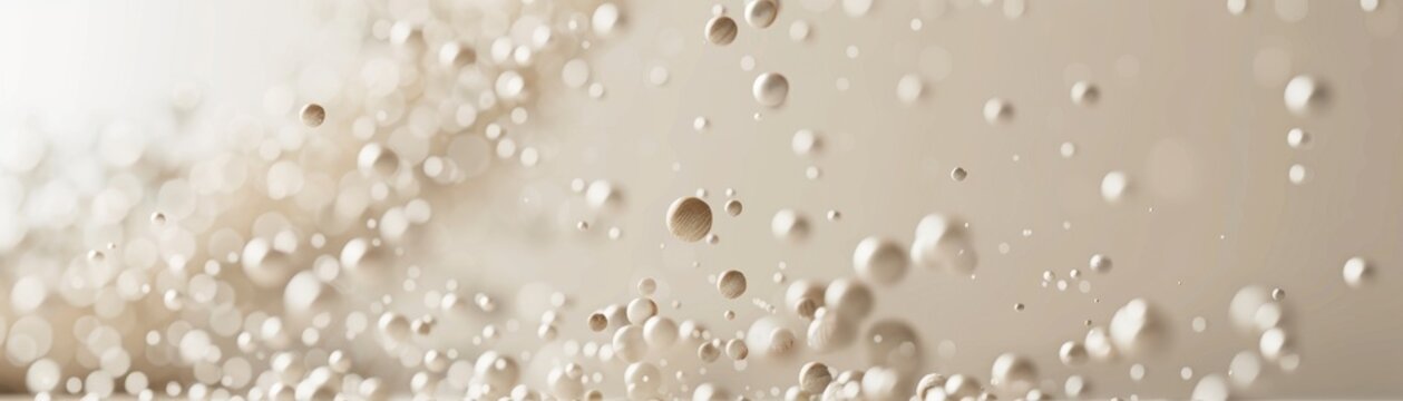 Minimalist design dotted scatter plot, light tones, realistic, studio lighting