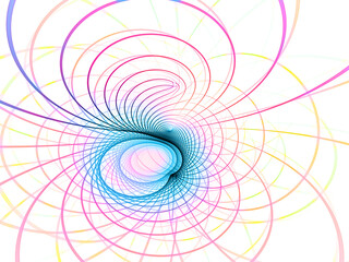 Abstract Line Pattern on White