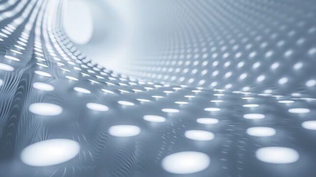 Studio lighting on dotted scatter plot, light tones, minimalist design, realistic