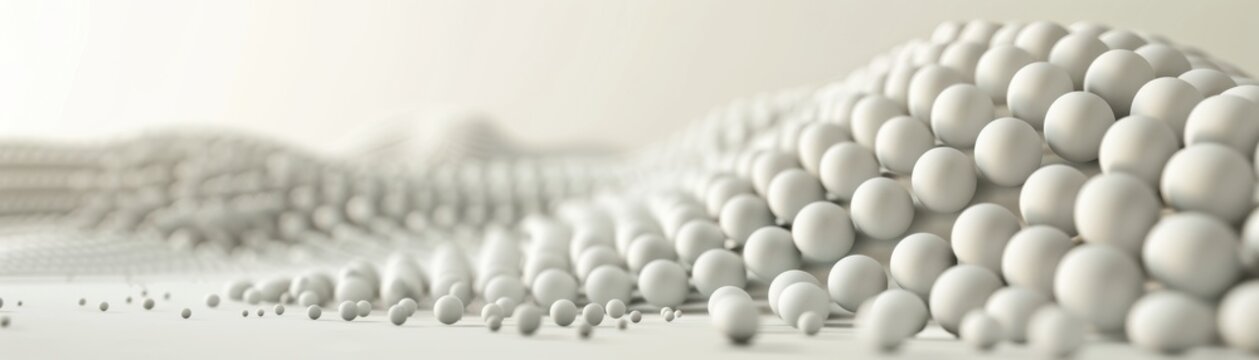 Minimalist design dotted scatter plot, light tones, realistic, studio lighting