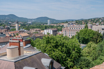 Widok ze wzgórza zamkowego w Budapeszcie © pinus25