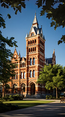 Fototapeta premium Historic CustomHouse & Architecture: An Enthralling Blend of the Past and Present