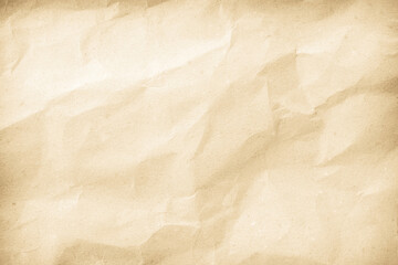 Crumpled brown paper texture. Abstract background and texture for design.