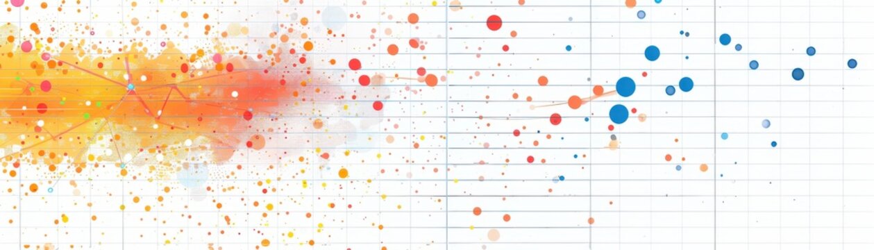 Studiolit scatter plot, markers, light background, grid lines, realistic style