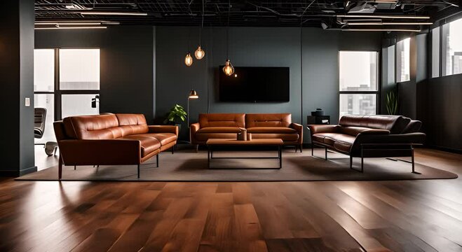 Sofas in an office.