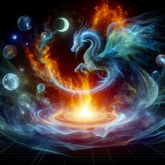 Ethereal Dragon: Guardian of the Stars