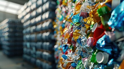 Obraz premium Circular economy waste recycling facility