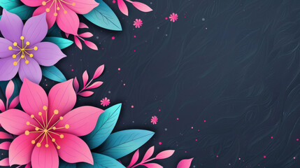 A stunning black flower wallpaper featuring elegant blooms on a dark backdrop, perfect for a chic aesthetic.