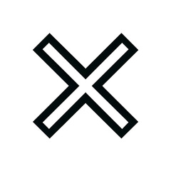 Obraz premium 단순 X자 아이콘