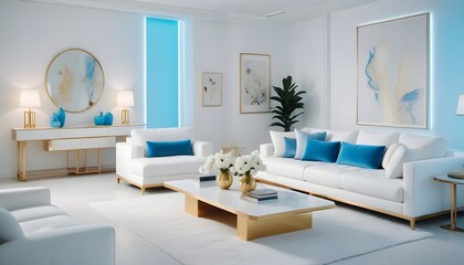 Photo interior modern design room 3d illustration