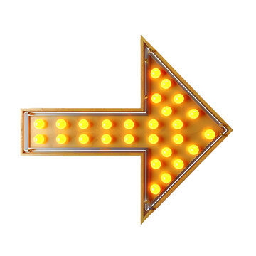 recommend clip art: isolated transparent background yellow led arrow