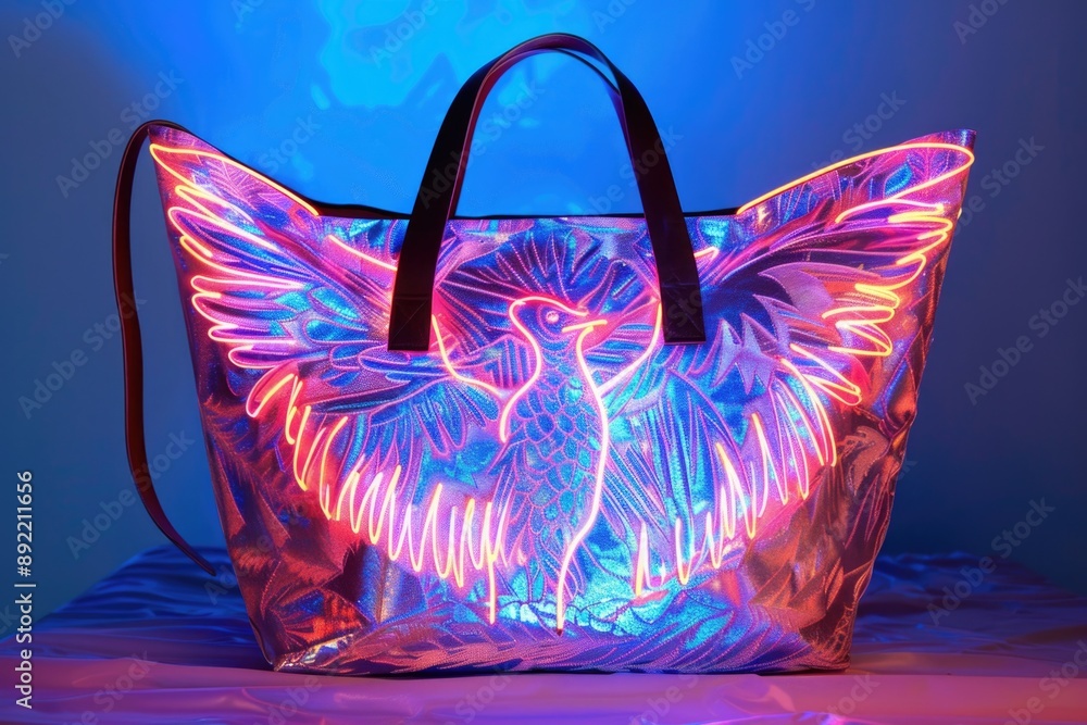 Poster A bag illuminated by an unknown light source in a dark environment