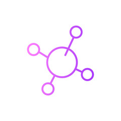 molecule gradient icon
