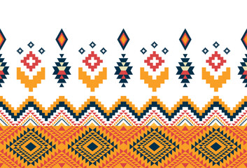 abstract Traditional geometric ethnic fabric pattern ornate elements with ethnic patterns design for textiles, rugs, clothing, sarong, scarf, batik, wrap, embroidery, print, curtain, carpet