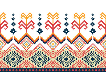 abstract Traditional geometric ethnic fabric pattern ornate elements with ethnic patterns design for textiles, rugs, clothing, sarong, scarf, batik, wrap, embroidery, print, curtain, carpet