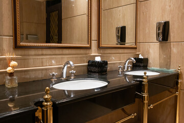 Luxury bathroom in hotel