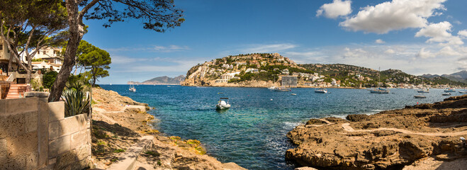 Panorama Bucht Hafen Andratx Mallorca