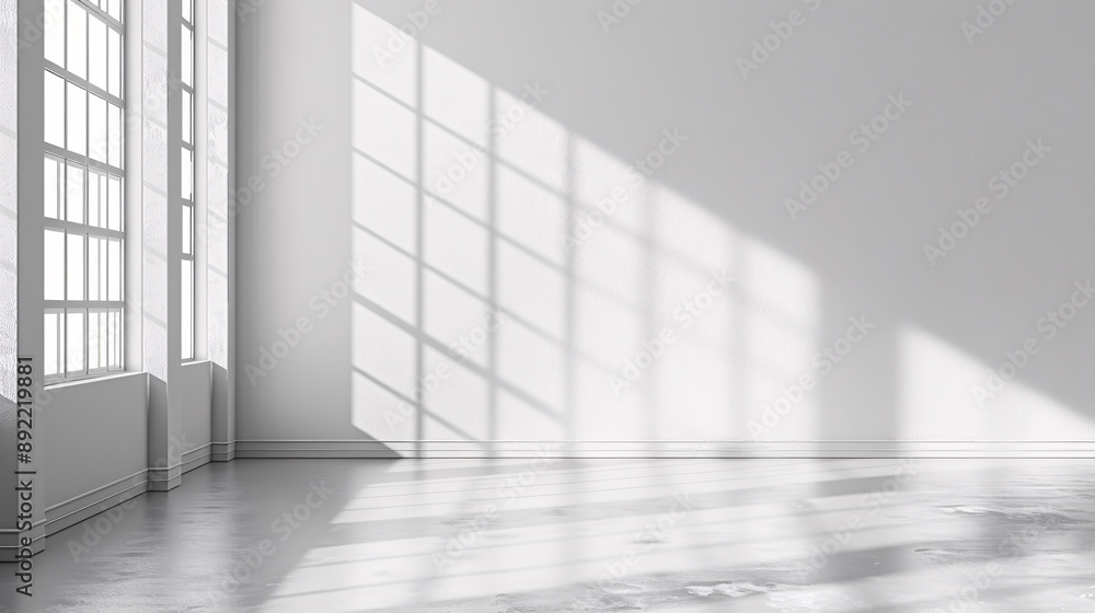 Poster a studio wall interior background designed for showcasing products, featuring backdrops with shades 