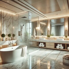 interior of an apartment building - bath room3