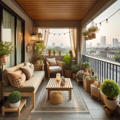 interior of an apartment building - balcony3