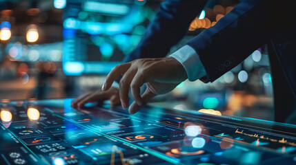 Businessman use AI technology support customer satisfaction and operational efficiency have significantly improved