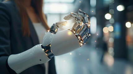Businessman use AI technology support customer satisfaction and operational efficiency have significantly improved