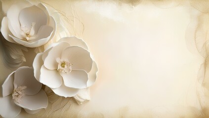 white flower on a wooden background