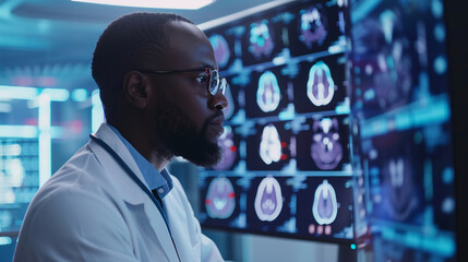 Doctor using AI technology is revolutionizing the medical field by providing faster and more accurate diagnoses personalized treatment plans
