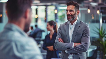 Manager builds strong relationships within the team.