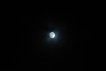 moon in the night sky