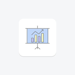 Trade Negotiation lineal color icon , vector, pixel perfect, illustrator file