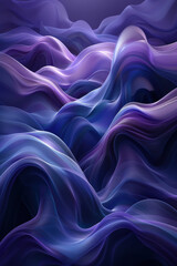 Obraz premium Fluid Shapes in Dark Color Palette