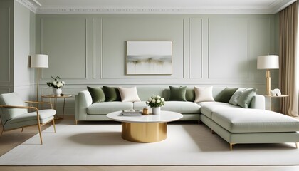 Photo interior modern design room 3d illustration