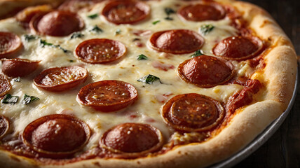pizza with salami