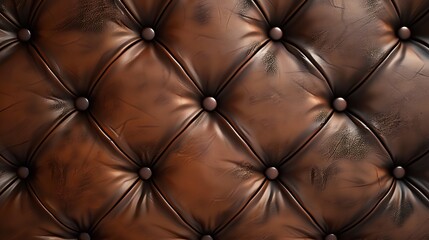 Fototapeta premium Close-Up of Luxurious Leather with Intricate Stitching and Textured Patterns for Fashion and Design Applications