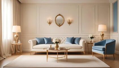 Photo interior modern design room 3d illustration