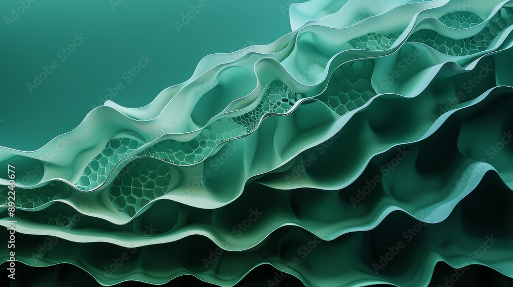 Poster an abstract background with complex, fractal patterns in vibrant neon colors, high-resolution photo,