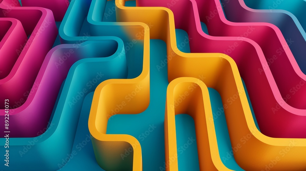 Poster an abstract background with intricate, maze-like patterns in black and white, high-resolution photo,