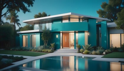 Obraz premium Photo interior modern design room 3d illustration