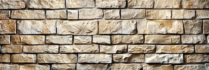 Obraz premium A brick wall with a rough texture and a brown color