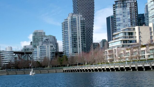 Crossing the crosswalk on main and Hastings street in Downtown Eastside Vancouver BC. Main street in Vancouver