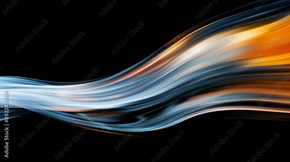 Poster streams of light trails forming abstract patterns, organic shapes, dynamic and vibrant, high-resolut