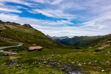 Flüelapass in der Schweiz