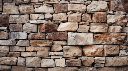 Obraz premium Brown Stone Wall Texture with Naturalistic Light Effects