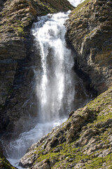 Cacade, Vallée du Prarion, Val d'isère, Savoie, France